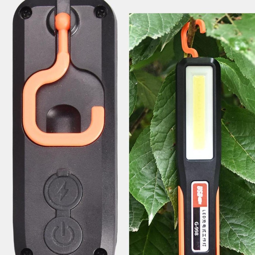 QIUBOSS Lampu Lantera LED Darurat Emergency Light Portable Magnetic COB - G-998 - Black