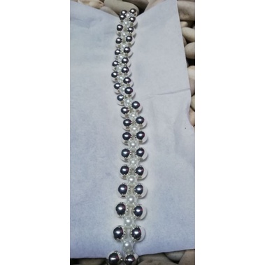 Payet Rangkai/Payet Mutiara/Per 1 Cm/Lebar 1 cm