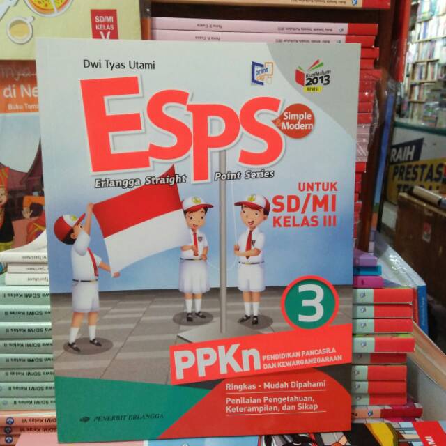BUKU ESPS PPKn KELAS 3 SD REVISI PENERBIT ERLANGGA