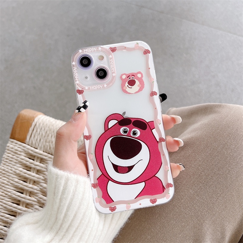 Case Motif Kartun Beruang Dan Winnie the Pooh Untuk iPhone 11 12 13 Pro MAX X XR XS MAX 7 8 Plus