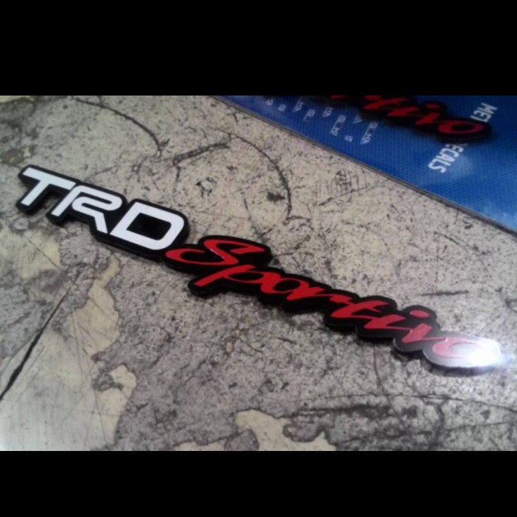 Emblem Akrilik Acrylic TRD Sportivo Ukuran Sedang