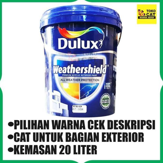 Jual Cat Tembok Eksterior Dulux Weathershield Liter Warna Standart