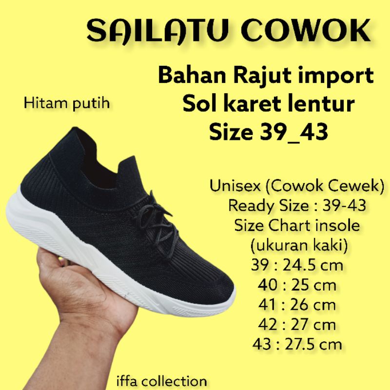 sepatu cowok rajut import sailatu new 2022
