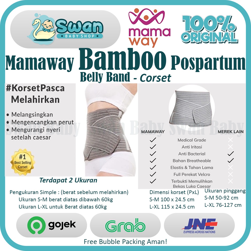 Mamaway Nano Bamboo Postnatal Recovery and Support Belly Band