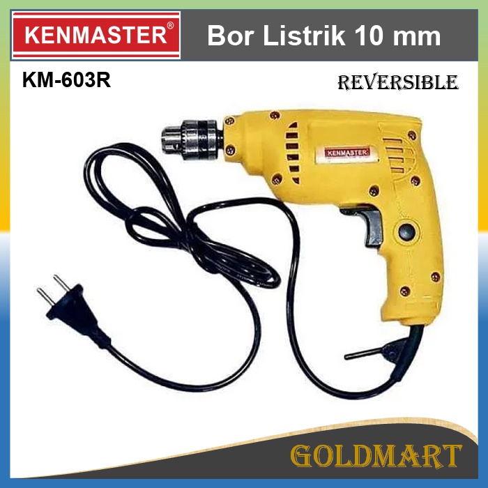 Mesin Bor Listrik / Kenmaster Bor Electric Drill 10 mm Reversible