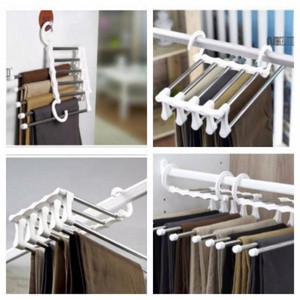 Sgmshop gantungan celana magic trousers rack rak hanger celana panjang jilbab