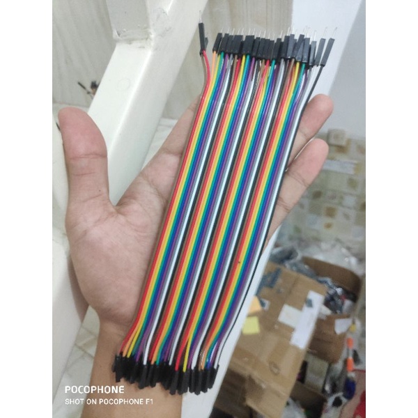 kabel Dupont Jumper 20 cm Kabel breadboard Jemper Project board cable 40P Male to Male Male To Female kabel praktikum kabel jumper micro controller