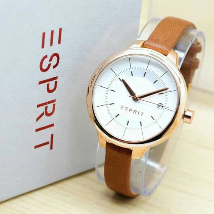 Jam Tangan Esprit Ladies Watch HB1090 - Brown Ring Gold