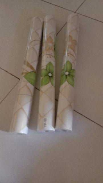 Wallpaper Dinding Sticker 45 Cm X 10 M Doraemon Hijau