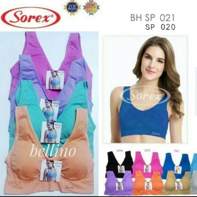 Original Sorex Sport Bra / Bra Sport Sorex SP20 SP21 / Sport Bra Sorex Super Lembut dan Premium