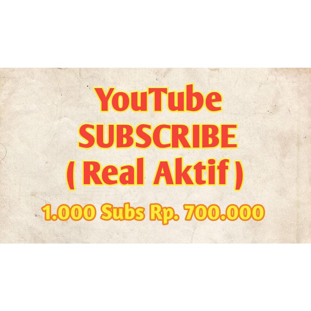 Subscriber VIP Real Aktif 1000 Subs