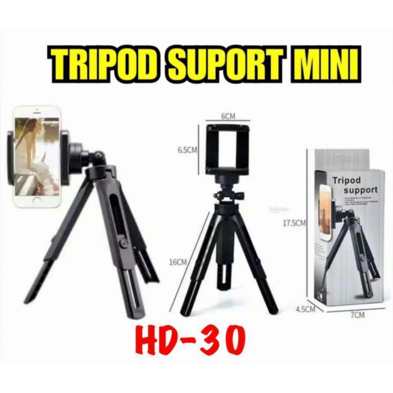 Tripod Support Mini Phone Holder Extendable With Holder U