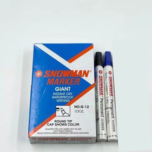 

Spidol Snowman Permanent / Spidol Snowman / Permanent Marker Snowman Hitam / Biru