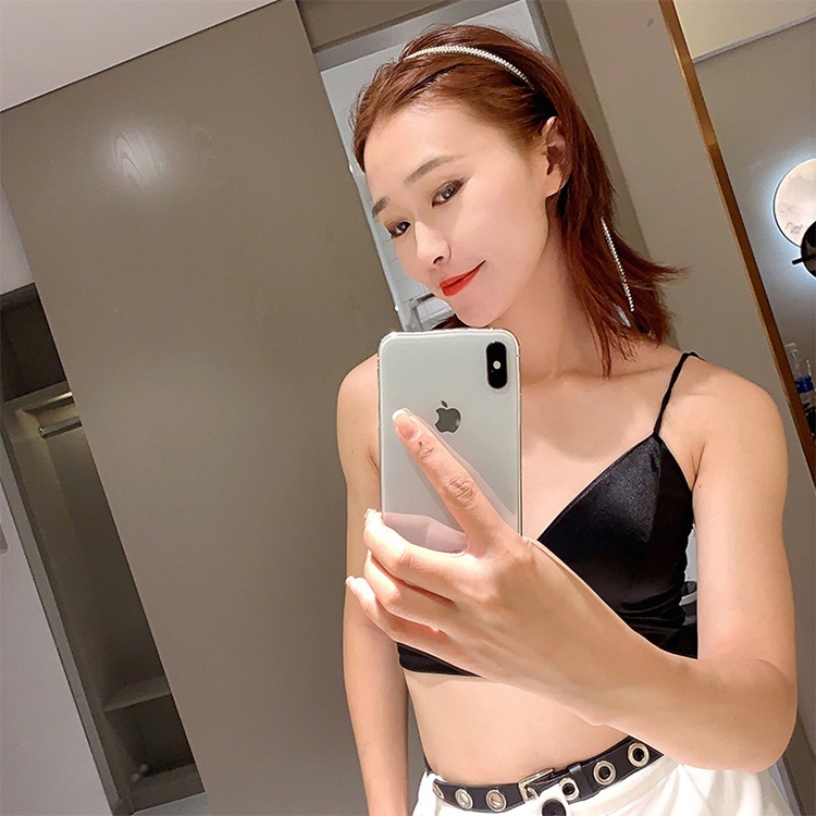 Flash diamond tassel lady's headband Aksesoris Rambut Pesta Korea