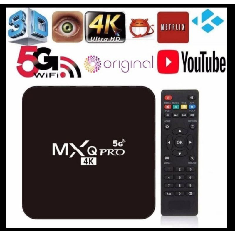 Android TV Box MXQ Pro 4K 5G media player smart TV Box 2GB/16GB
