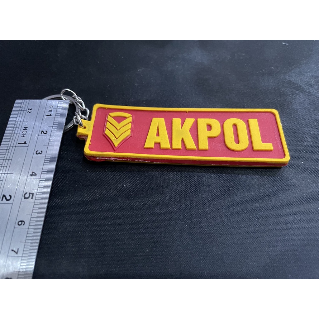 Gantungan Kunci Akpol | Keychain | Gantungan Kunci Karet Akpol