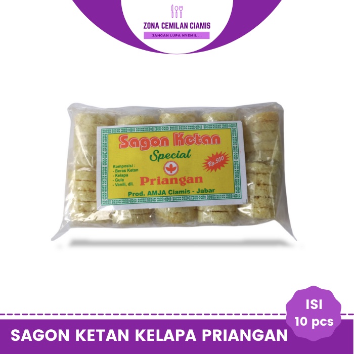 

Sagon ketan kelapa oval