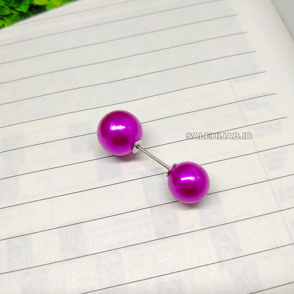 Tuspin Mutiara polos - pin peniti jilbab bros tusuk-MUTIARA-MAGENTA