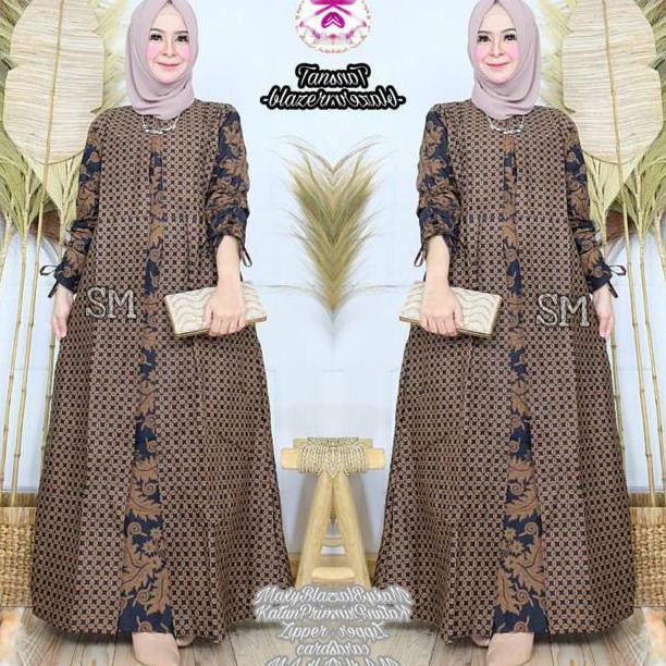 Gamis Wanita Masa Kini Terlaris Gamis Batik Jumbo Xxxl Ld 120cm Shopee Indonesia