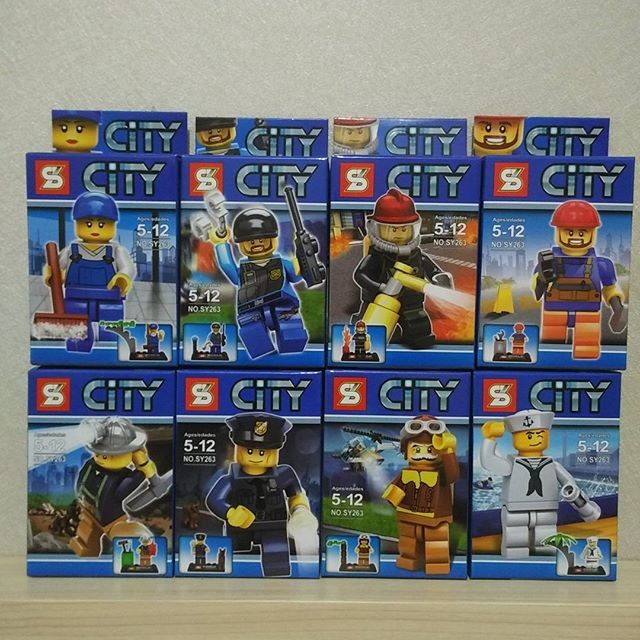 Aman Sy Lego City Minifigure @ 8 Pcs Limited