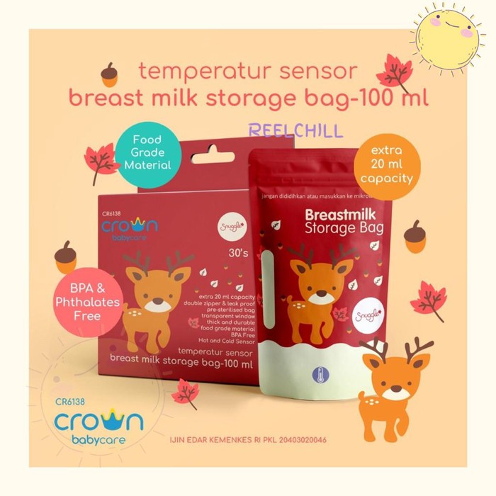 Makassar ! Storage Milk / Kantong Asi Crown 100 ml