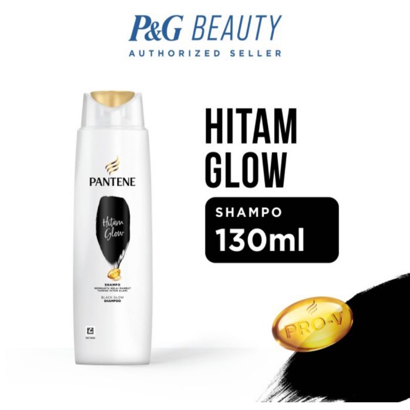 shampoo Pantene hitam glow 130ml