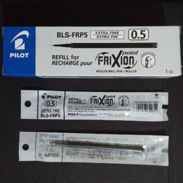 

Refill pulpen pilot bisa hapus harga satu kotak isi 12 biji hitam dan biru 0,5 dan 0,7 mm