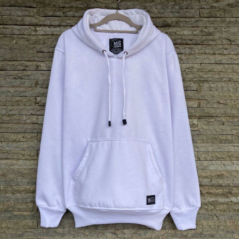 Sweater Hoodie Polos Mcvois Putih Premium Distro