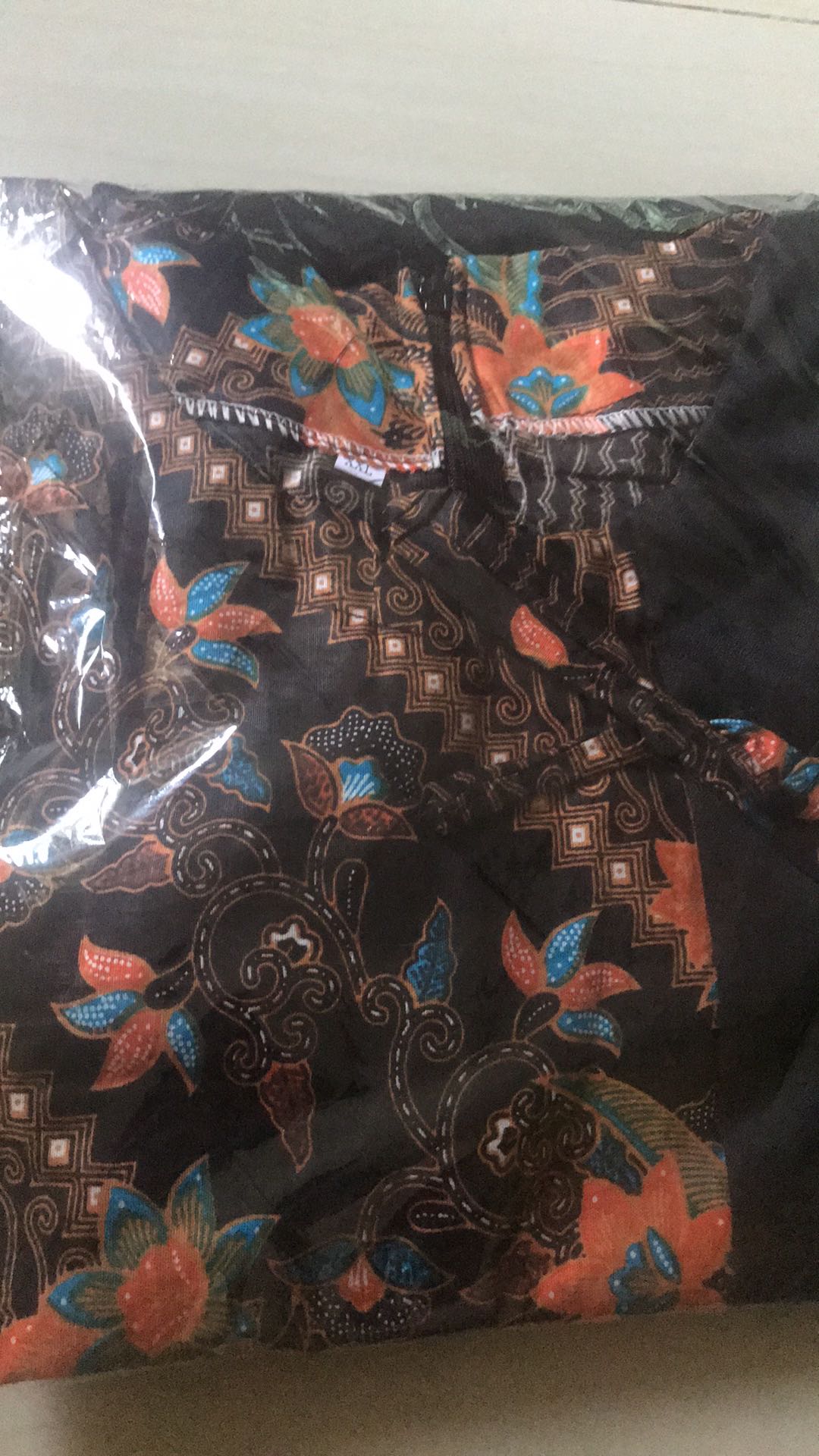 Tey-17 Batik Wanita Asj Sa Hrb026 Kenongo Kemeja Tosca Pendek
