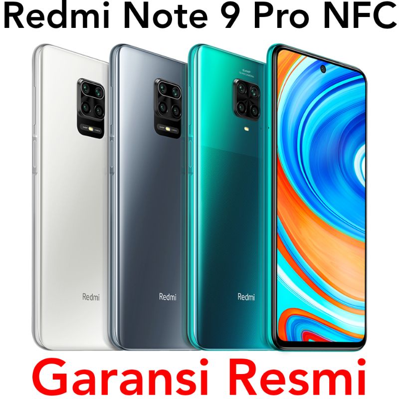 Xiaomi Redmi Note 9 Pro 8/128 NFC Garansi Resmi RAM 8GB 128GB 8GB/128GB Xiomi Note9 6/64