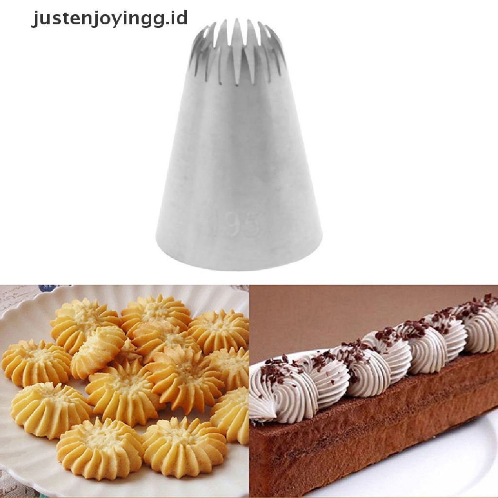 Buku justenjoyingg.id #195 Kepala Pipa Icing Bahan Stainless Steel Untuk Dekorasi Kue