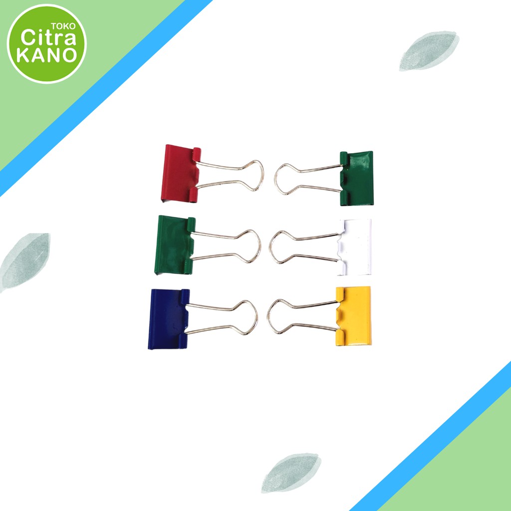 

BINDER CLIP / PENJEPIT KERTAS WARNA 107 ISI 6