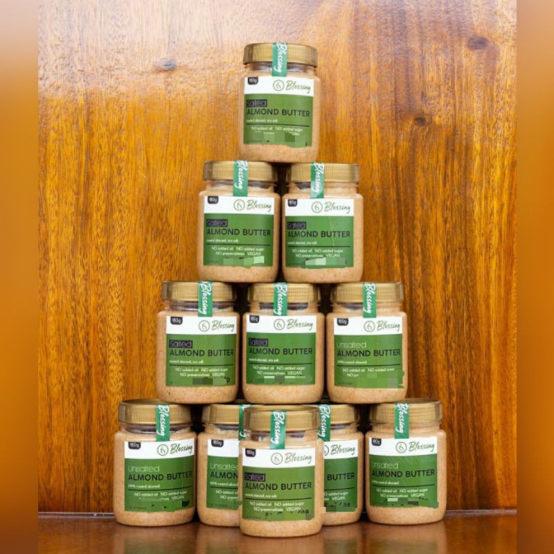 

blessing healthy food makanan sehat Almond Butter / selai kacang almond premium 180gr