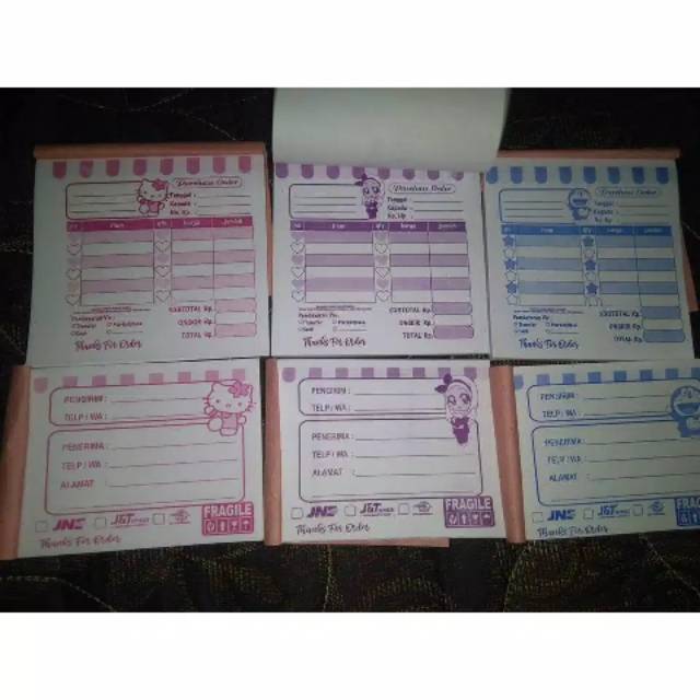 

NOTA DAN KERTAS PENGIRIMAN OLSHOP ISI 50LEMBAR 1 PLY