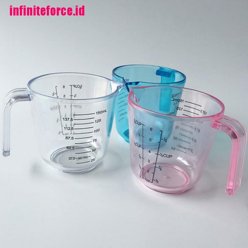 [IN*]150ml plastic clear measuring cup handle liquid pour spout home kitchen tools