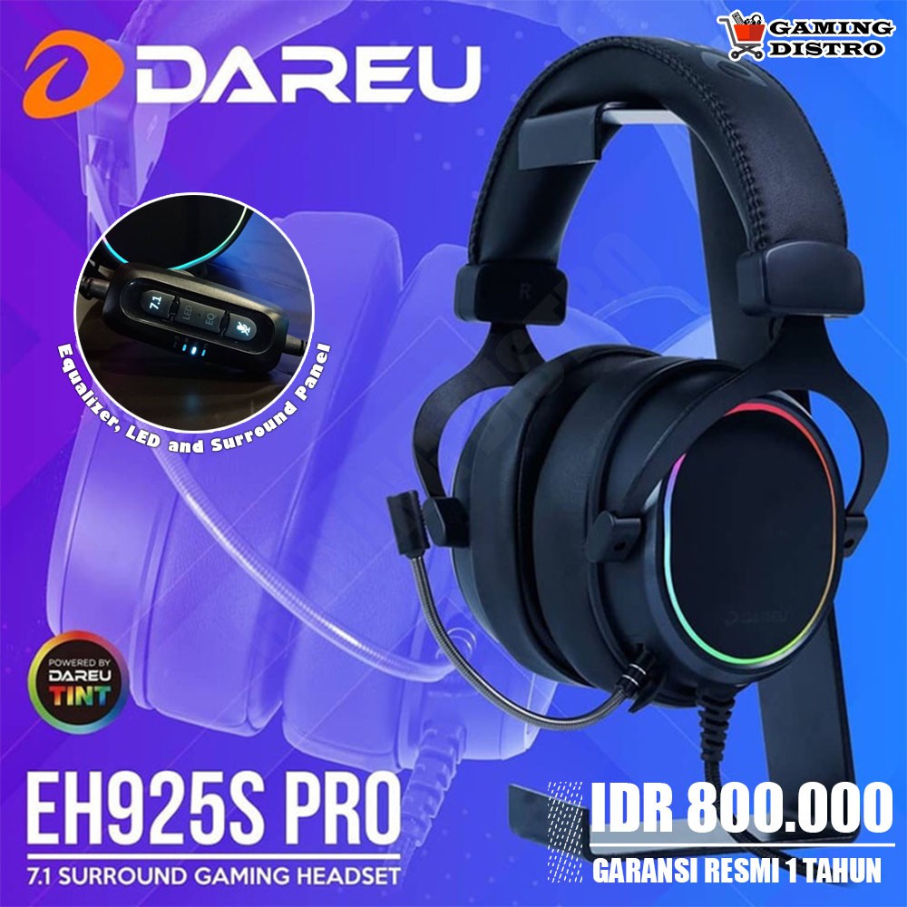 Headset Gaming Dareu EH925s PRO 7.1 Surround Sound - Dareu EH-925s PRO
