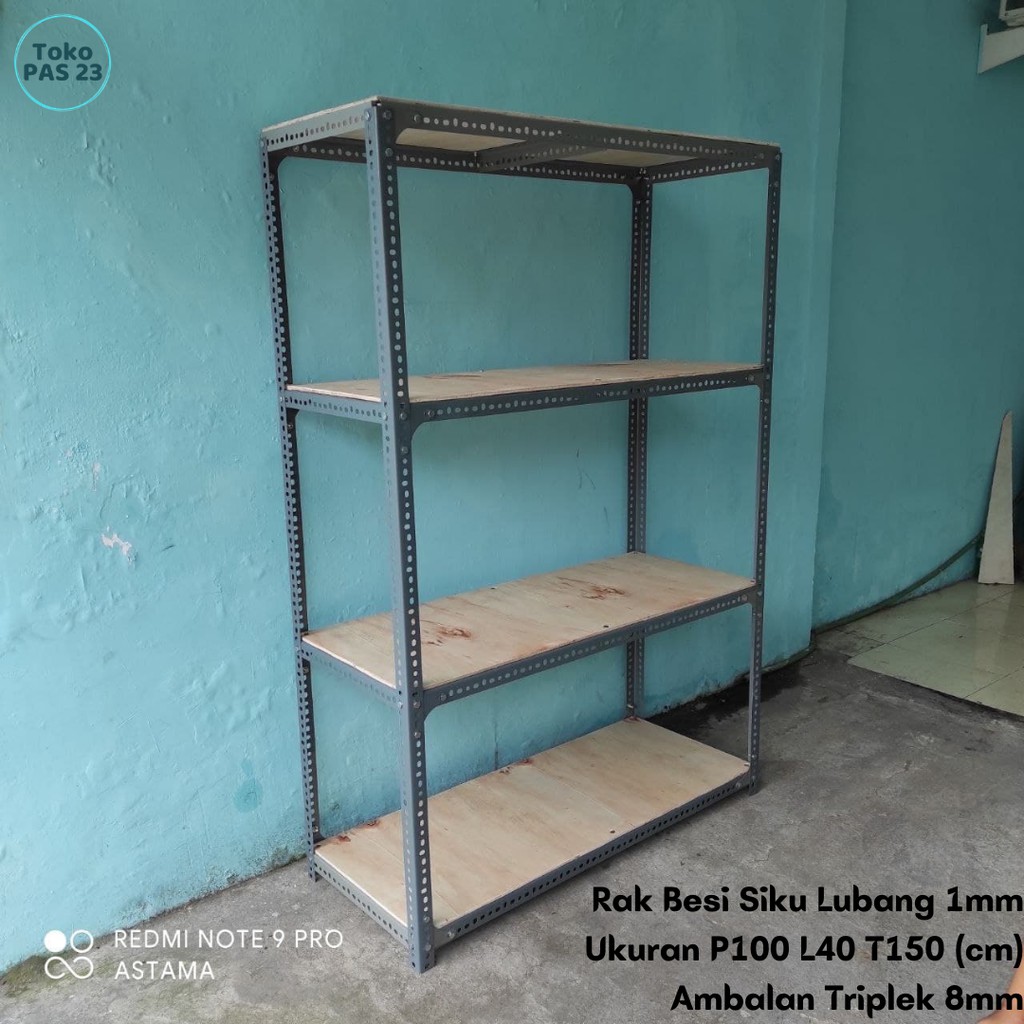 Diy Rak Besi Serbaguna Rak Barang Rak Toko Ukuran P100 L40 T150 Cm 4 Susun Tingkat Shopee Indonesia