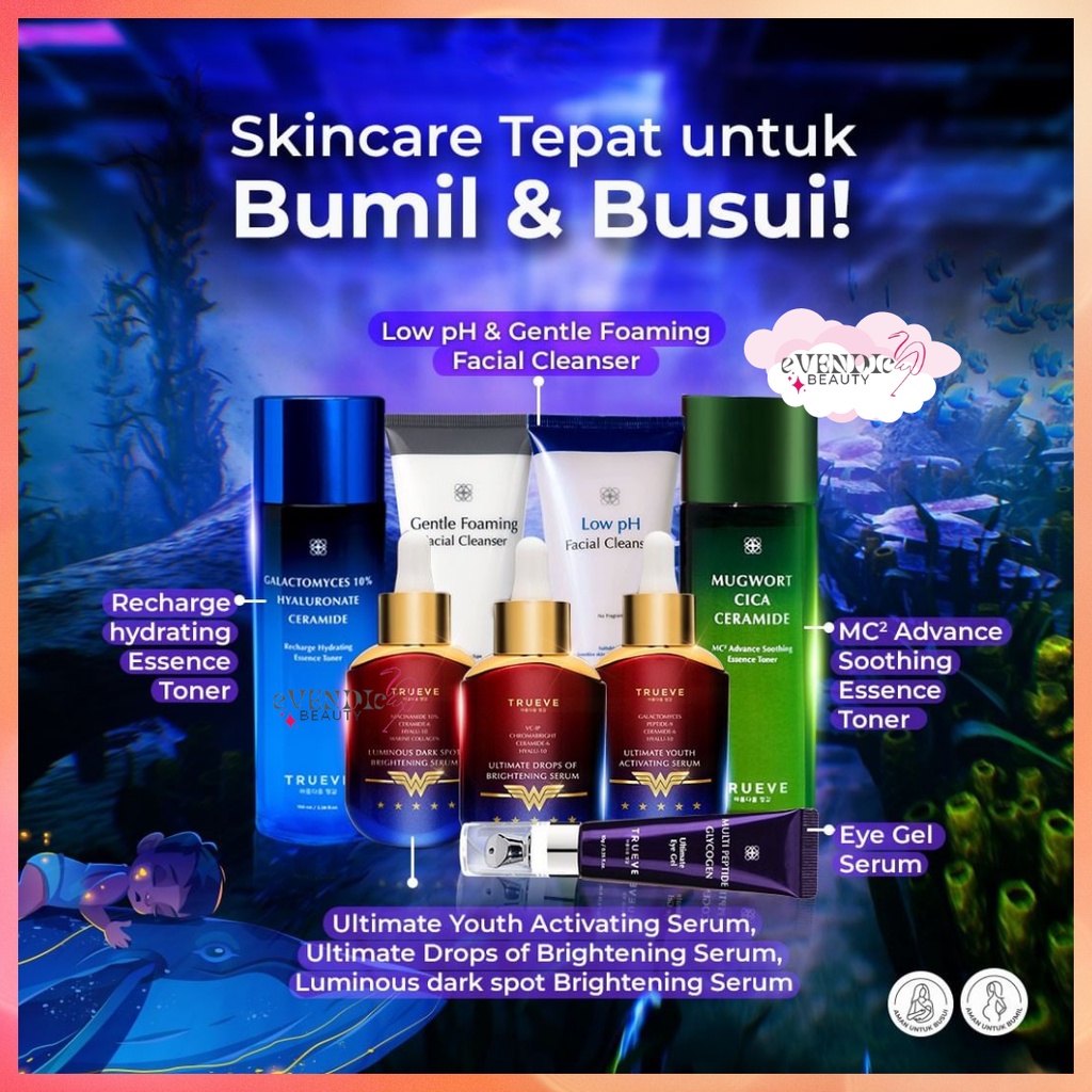 NEW TRUEVE SERUM AHA BHA PHA| BHA CICA|NIACIAMIDE 10%| vitC CERAMIDE|PEELING|EYE GEL &amp;DRINK tonern