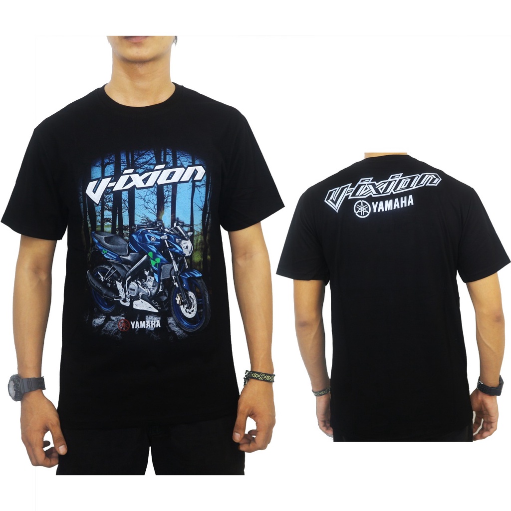 bayar di tempat / KAOS DISTRO YAMAHA VIXION  RIDER // KAOS OBLONG VIXION JARI-JARI / KAOS DEWASA / DZIKRA_STORE