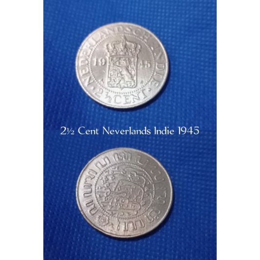 2½ Cent Neverlands Indie Tahun 1945