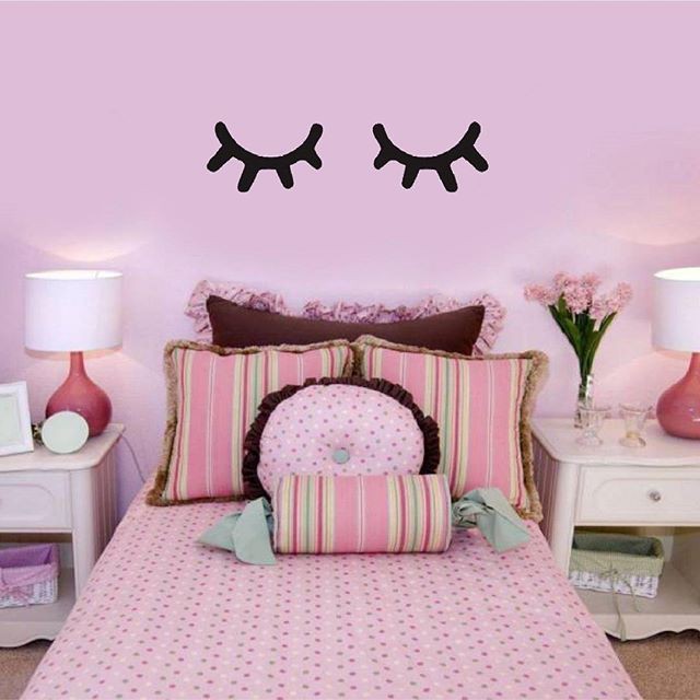 

Puswall - Stiker Dinding / Wallsticker Sleepy Eyes Black / Dekorasi kamar Anak / Wall Sticker Custom
