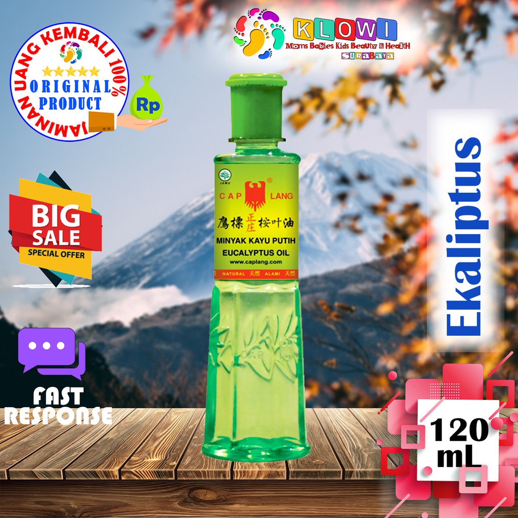 Minyak Kayu Putih Eucalyptus Cap Lang 120 ML / Masuk Angin / Minyak Kayu Putih / Ekaliptus