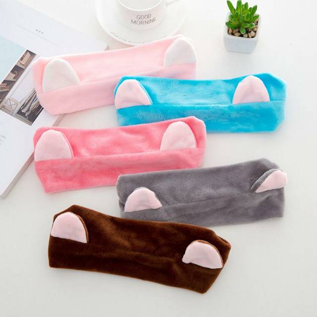 UNNISO - Headband Towel / Headband Motif Kucing