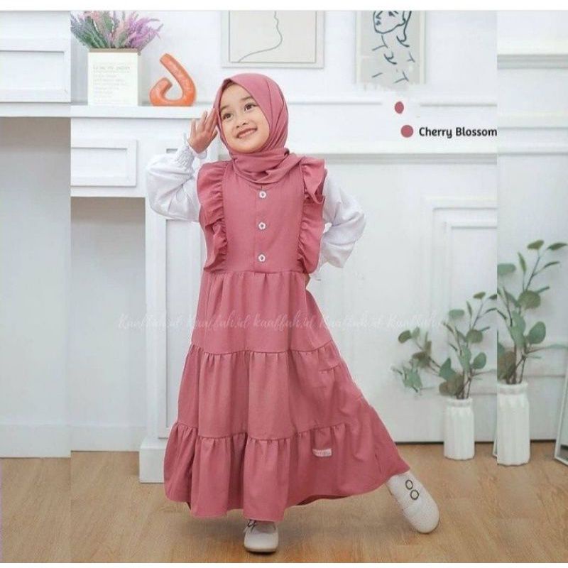 Gamis anak terbaru terlaris termurah/dress aqilah/fashion dress anak terbaru 2022 M L XL