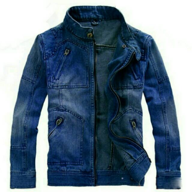 Jaket Pria Jeans Jojo Jaket Jeans Pria Bomber Jeans Bomber Pria