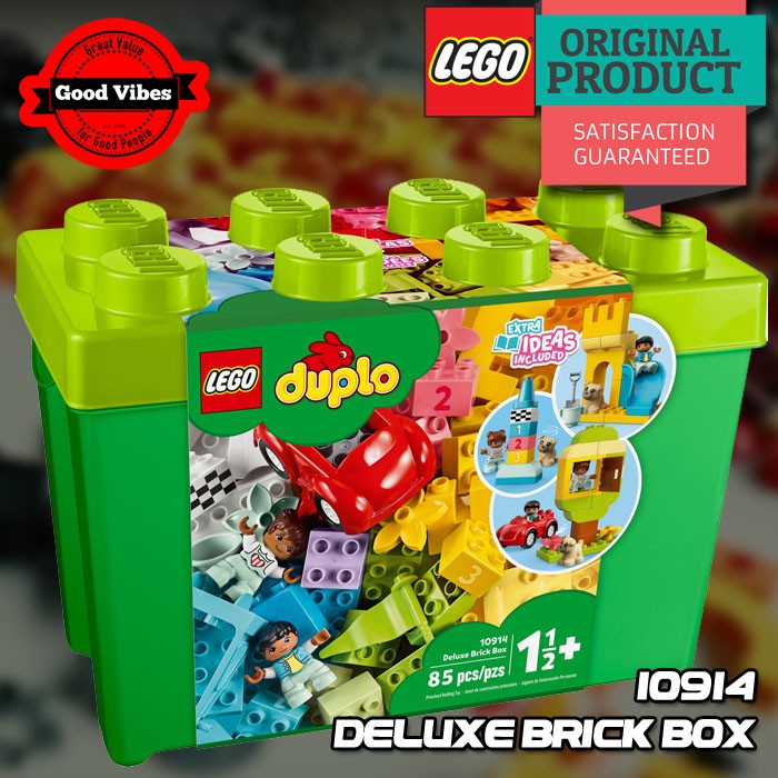  LEGO  Original DUPLO 10914 Deluxe Brick Box Mainan Anak 