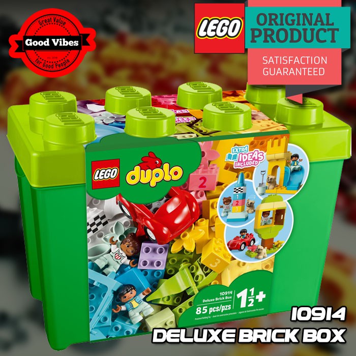  LEGO  Original DUPLO 10914 Deluxe Brick Box Mainan  Anak 