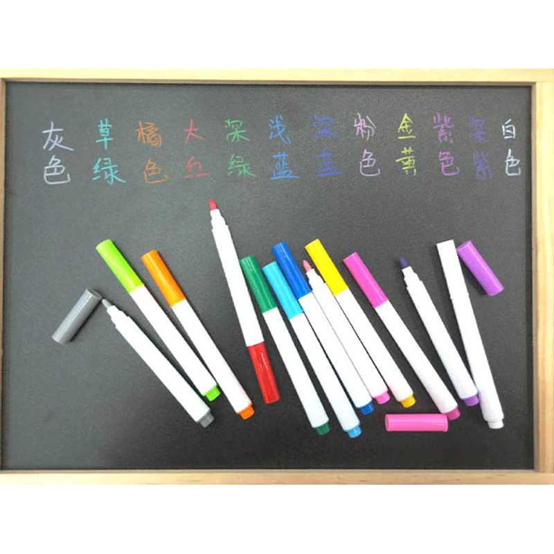 

Kapur Papan Tulis dan Jendela Liquid Chalk Erasable Pen 12PCS