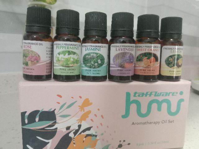 Taffware Pure Aroma Essential Fragrance Oil Aromatherapy 6 In 1 10ml - Rhjy