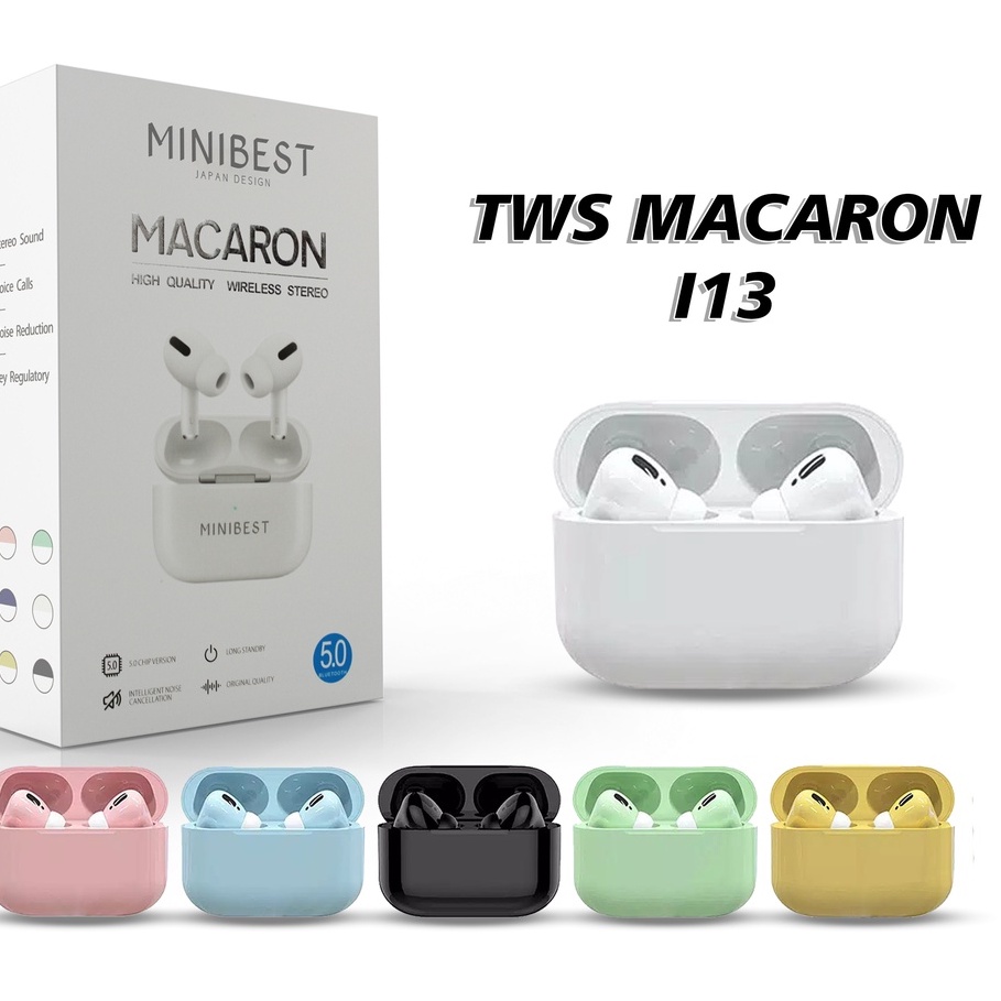 TWS Macaron I13 Pro Bluetooth Earphone Wireless Headphones MB-555